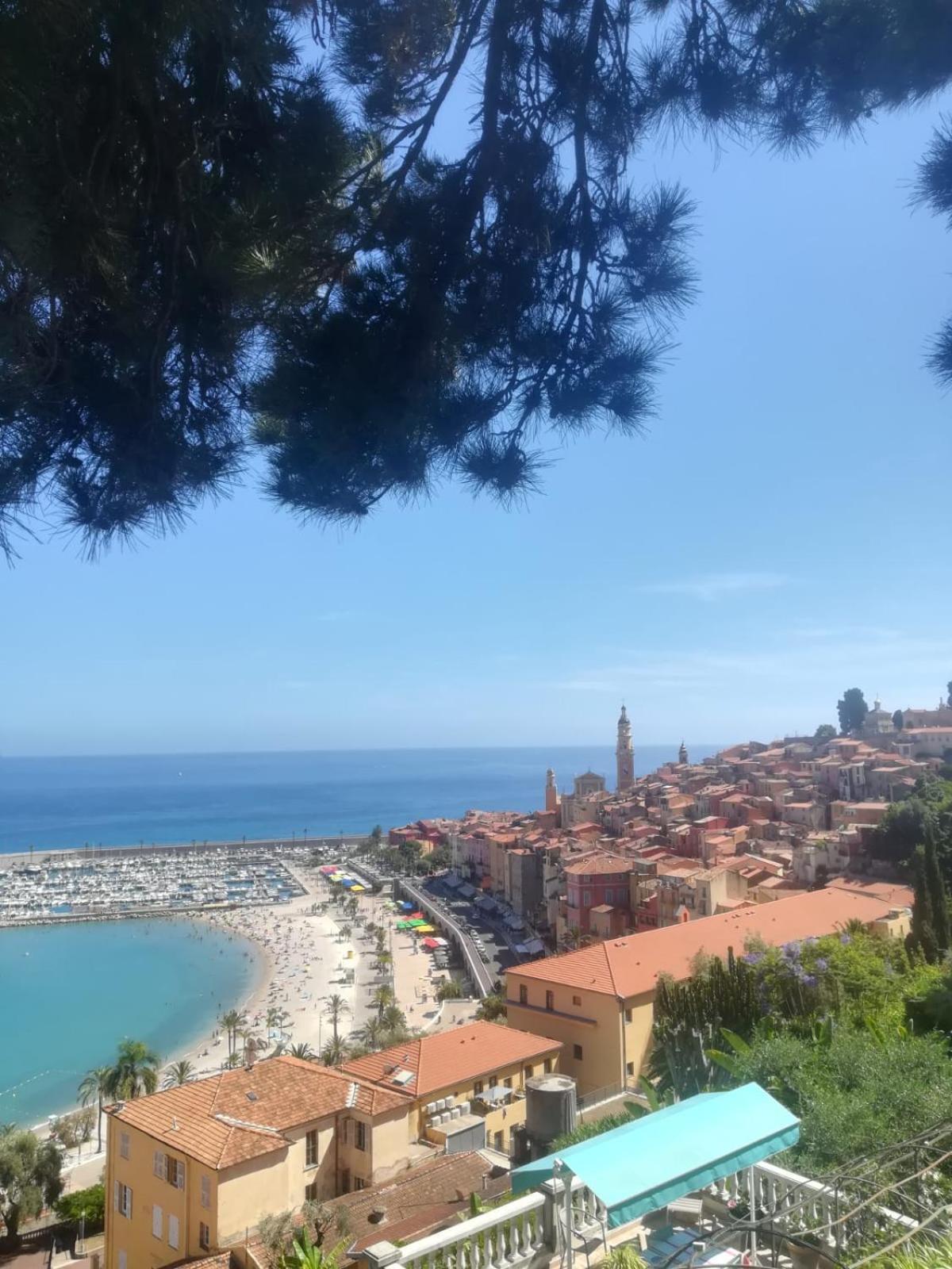 Les Rivages 2P Terrasse Parking Daire Menton Dış mekan fotoğraf